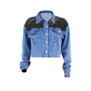 Custom Women's Denim Jacket #206